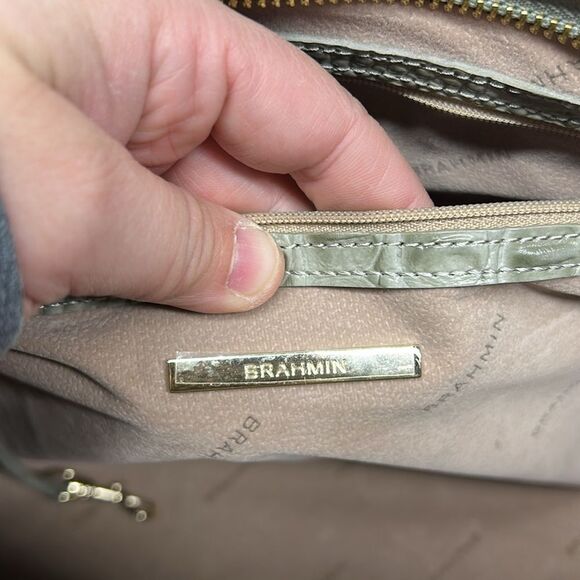 Brahmin Sea Glass Melbourne Medium Asher Leather Tote Shopper Travel RARE - Picture 13 of 13